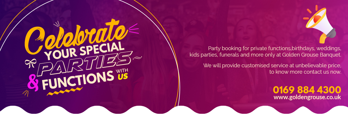 Celebrate Your Special Parties and Functions With Us